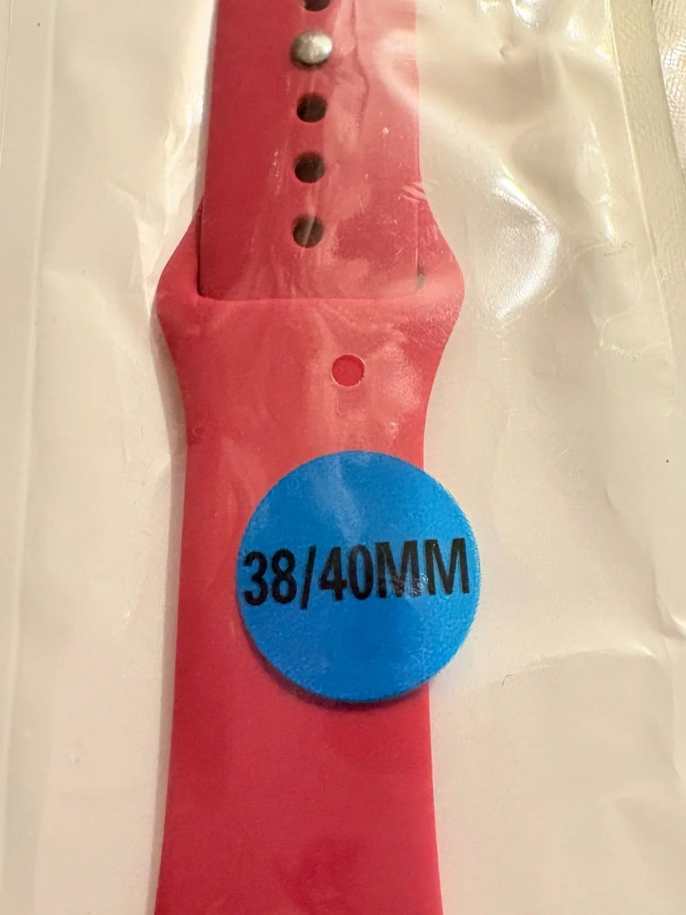 Replacement 38/40mm Red and White Silicone Watch Bands with Gray Nylon Strap 3pc